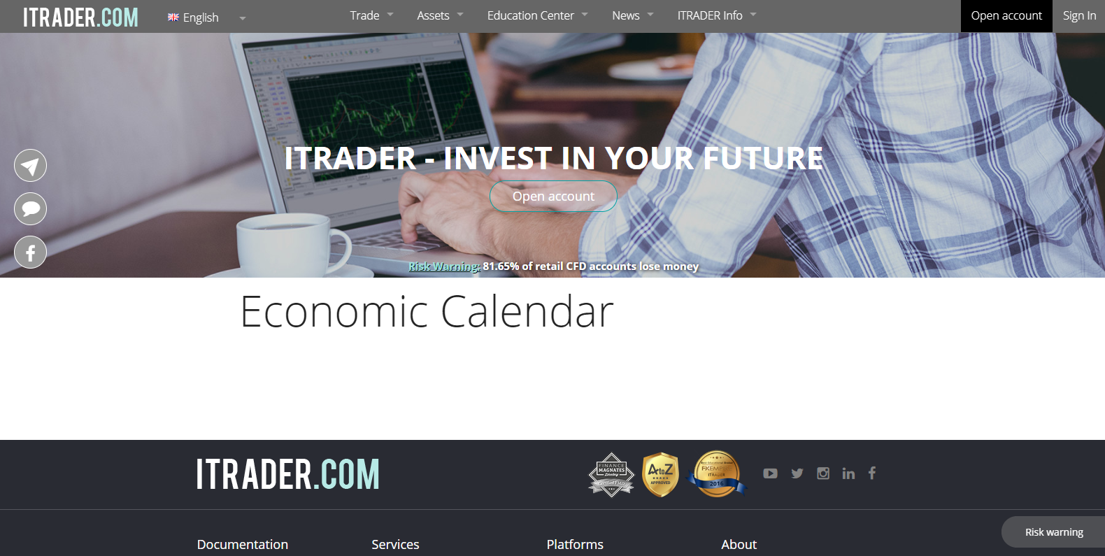 ITRADER broken economic calendar ITRADER broken economic calendar